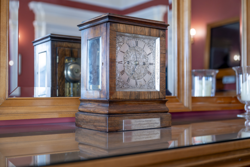 Carriage clock in David Livingstone Room